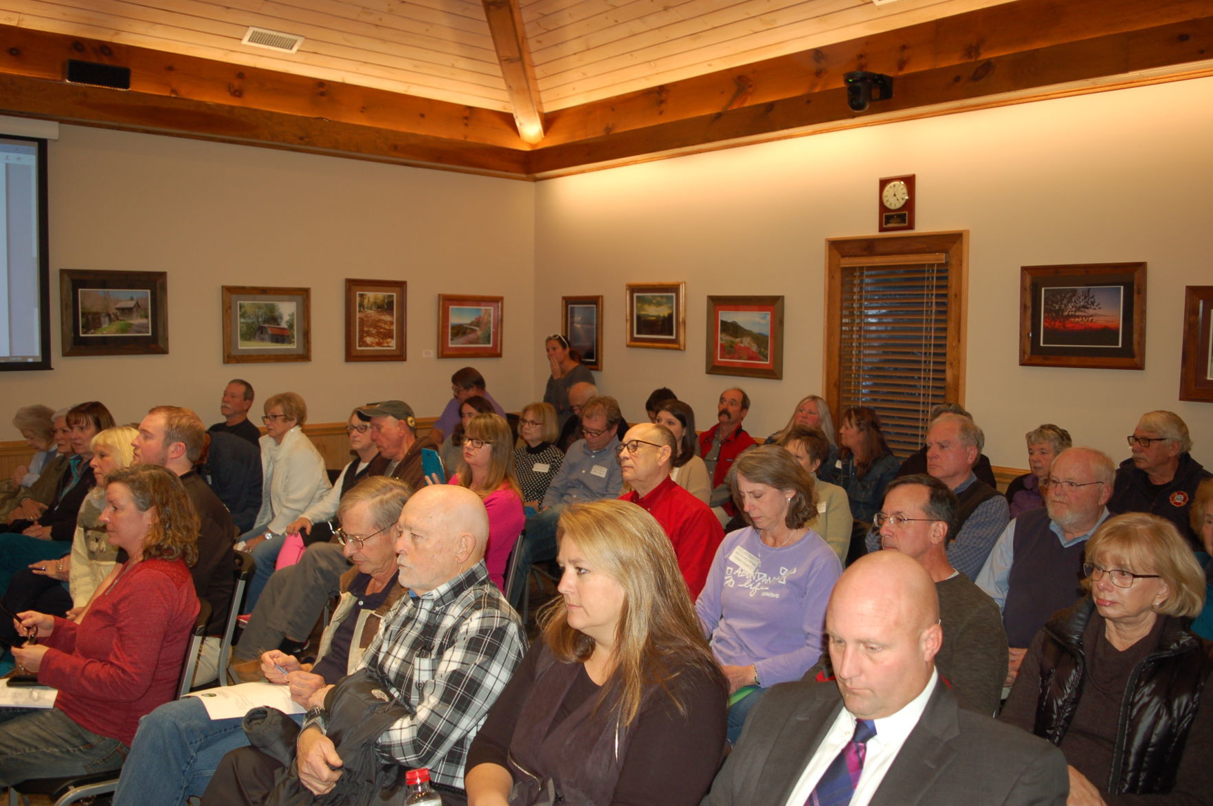 Packed Beech Mountain Town Hall